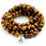 Load image into Gallery viewer, Buddha Courage 108 Mala Beads of Awakning Buddhist Jewelry
