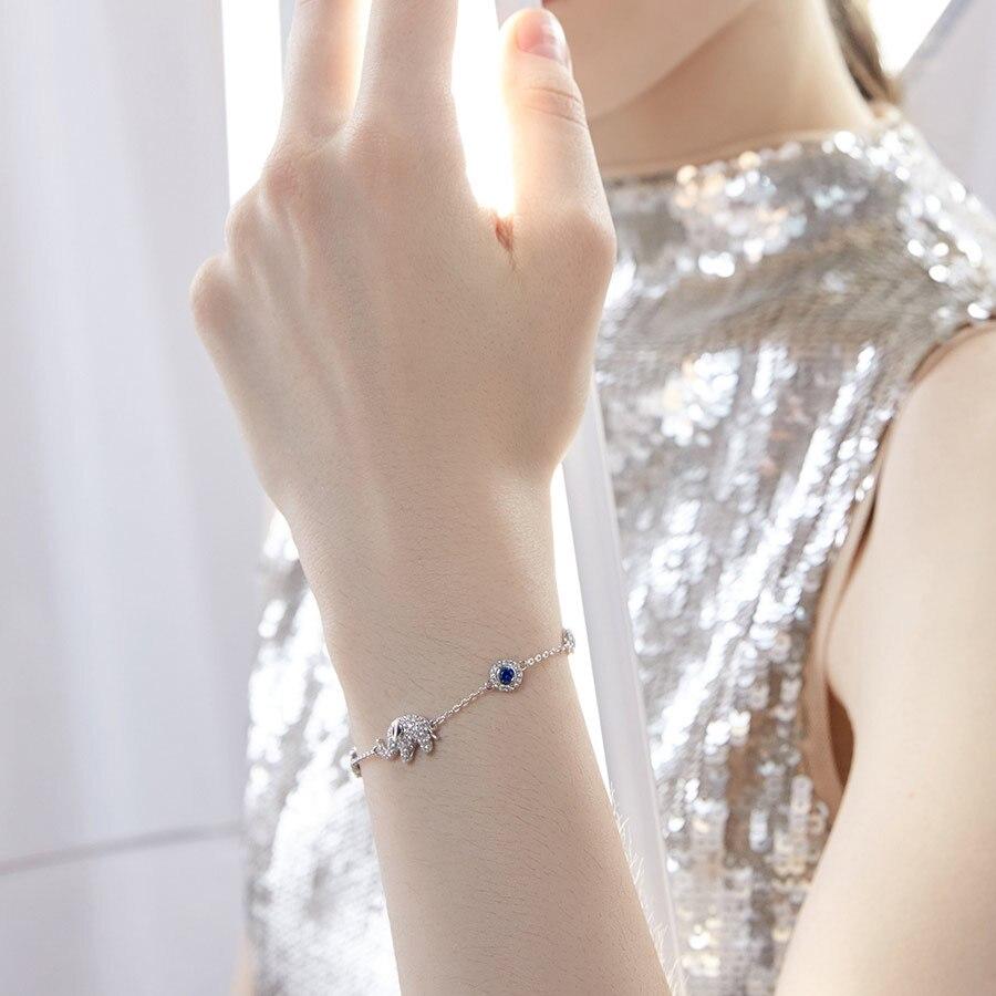 Divine Protection of The Sacred Elephant Elegance Bracelet Worn by Woman Model