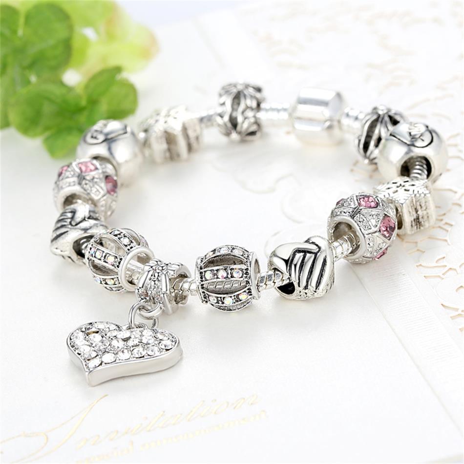 Unconditional True Love Charm Bracelet seen from front in a decorated environment